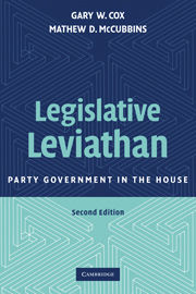 Legislative Leviathan: Party Government in the House.
